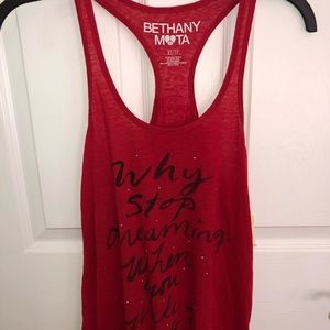 Bethany Mota racerback tank